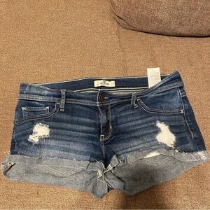 Hollister Distressed Blue Jean Shorts